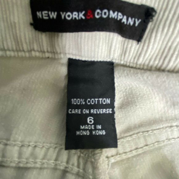 New York & Company Women’s Corduroy Pants 6 Light - Picture 11 of 12